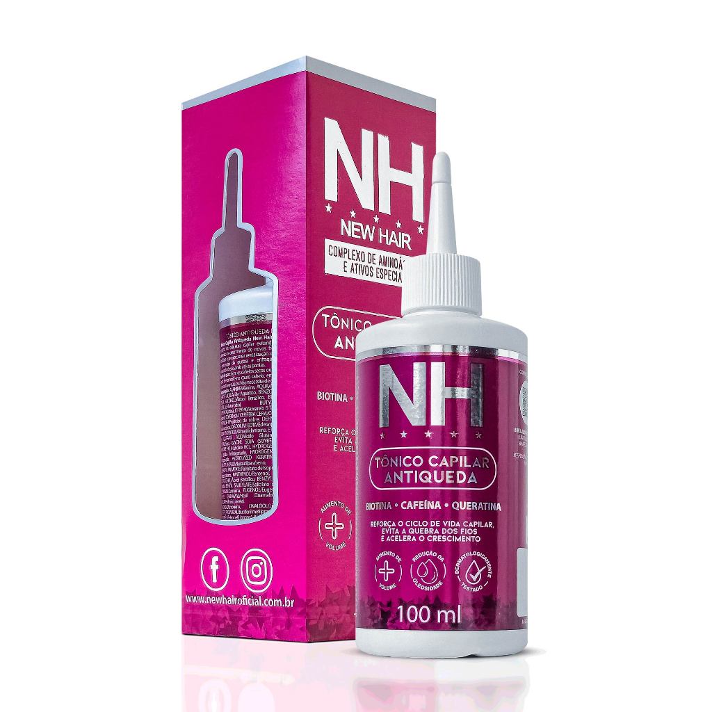 Tônico Capilar Antiqueda NH New Hair 100ml Belkit