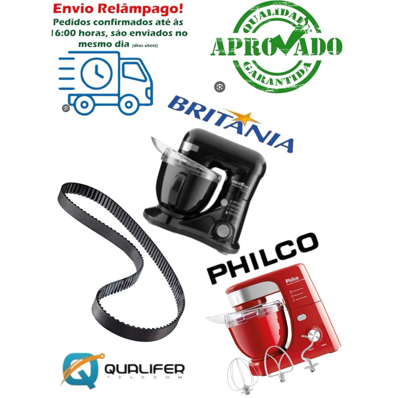 Imagem Correia P/ Batedeira Planetaria Philco e Britania- Premium