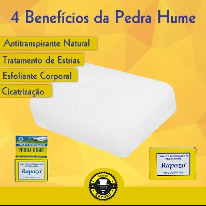 Pedra Hume Rapozo 130g Cicatrizante