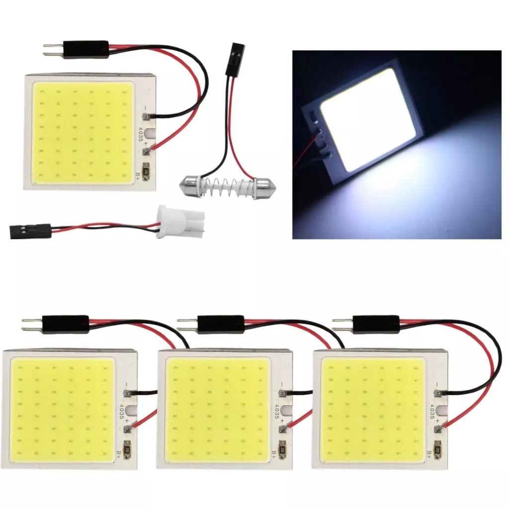 Kit 4 Placa Super Led Cob 48 Chips T10 Torpedo M2 em Oferta na Shopee