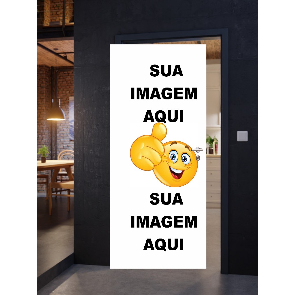 Adesivo Porta "PERSONALIZADO” - SUA IMAGEM AQUI