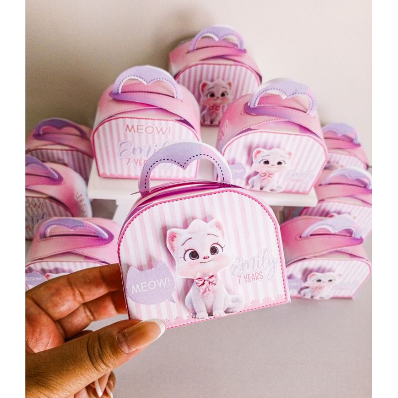 15 Caixinhas Maletinhas, Festa Gatinhos, Lembrancinhas Aniversário, Personalizadas.