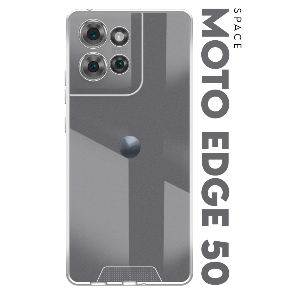 Case Capinha Case Anti Impacto Space Acrílico Transparente Protetora para Motorola Moto Edge 50 5g xt2407 tela 6.7 pol