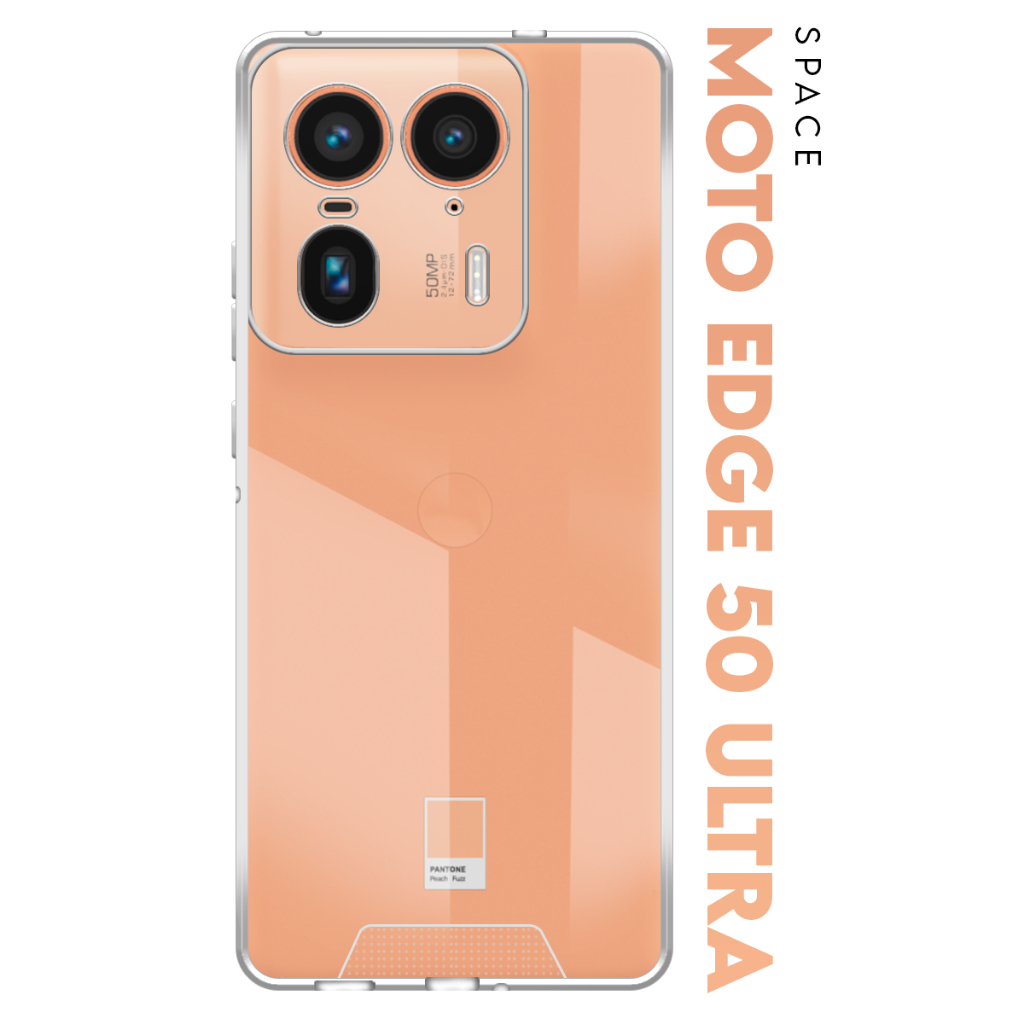 Case Capinha Case Anti Impacto Space Acrílico Transparente Protetora para Motorola Moto Edge 50 Ultra Xt2401 6.7 pol