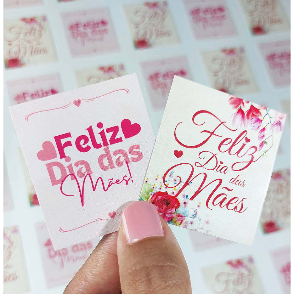 Mini Cartão Tag Feliz Dia das Mães Cliente Presente Encomenda em Oferta na Shopee