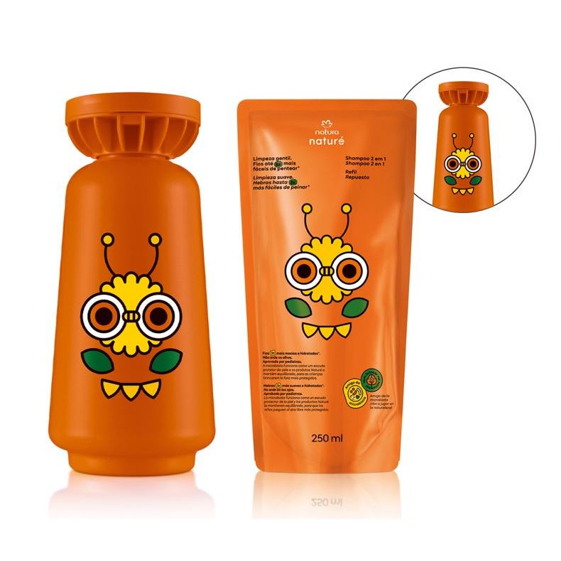 Shampoo 2 em 1 Naturé 250 ml (Regular ou Refil)