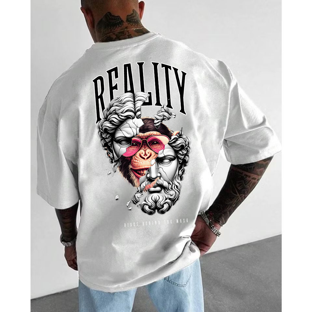Camisa Camiseta Oversized Reality Lançamento Premium Confortável 100% Algodão Unissex