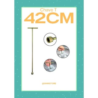 Chave T Longa 42cm Profissional, Alta Resistência e Ideal para Mecânica – Durabilidade e Precisão!