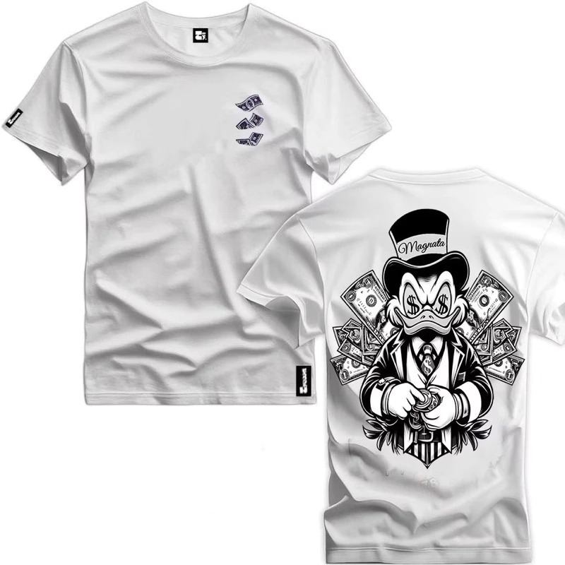 Camiseta Unissex Tio Patinhas Dolla Blusa 100% Algodão Camisa De Envio Imediato