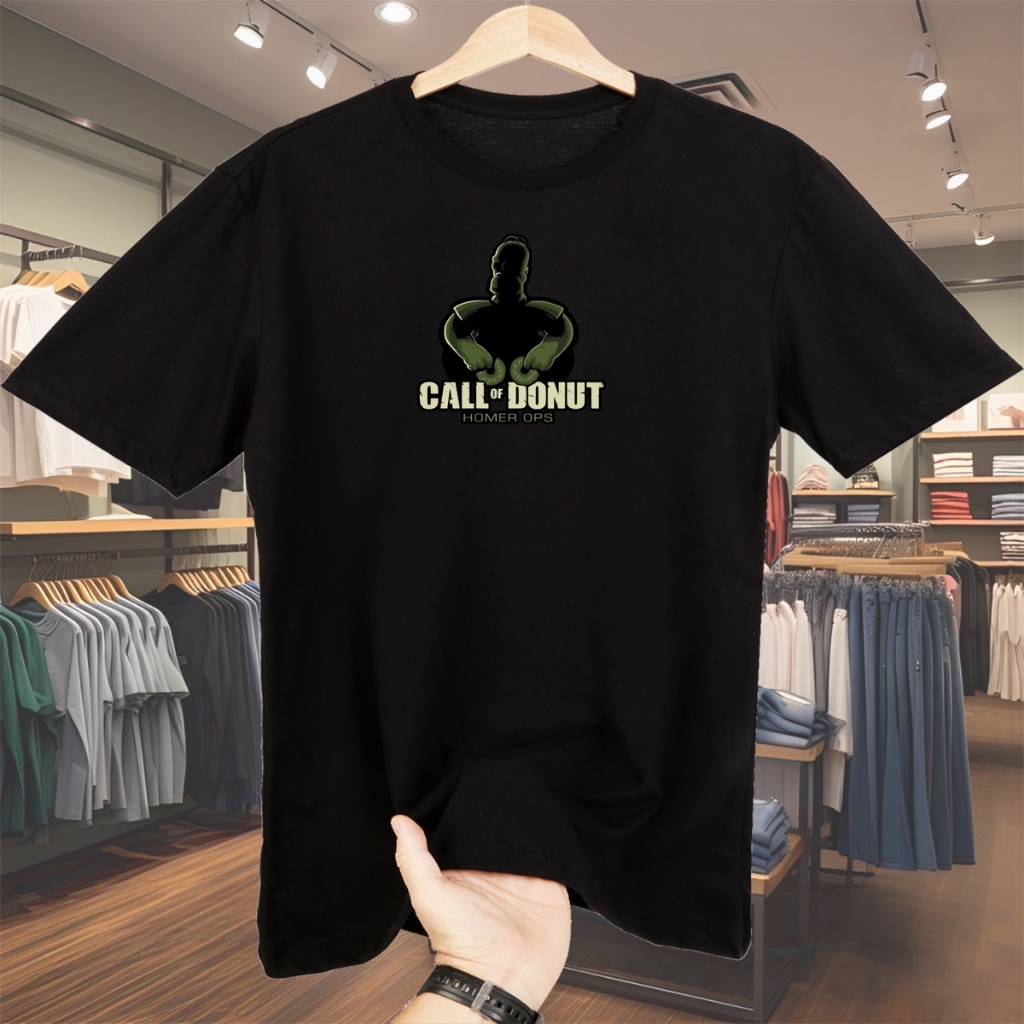 Camisa basica HomerBlackOps camisa oversized camiseta Masculina streetwear algodão Blusa de algodao