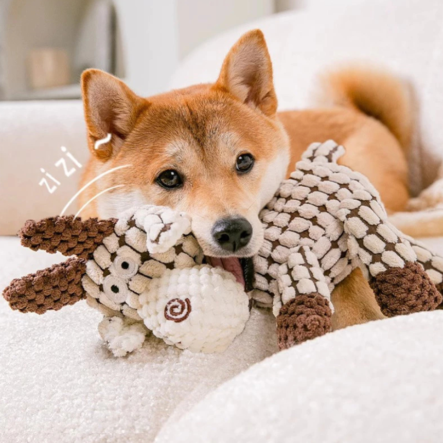 Brinquedo Pet Pelúcia Para Cachorros Burrinho Super Resistente a Mordidas e Puxões em Oferta na Shopee