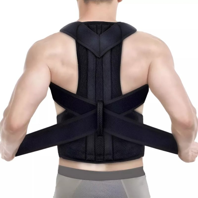 Cinta colete Corretor Postural Unissex Reforçada Suporte Forte Para Coluna e Lombar