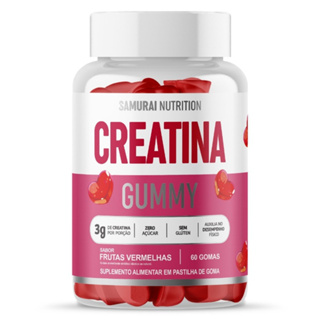Creatina Gummy 60 Gomas Frutas Vermelhas - Samurai Nutrition em Oferta na Shopee