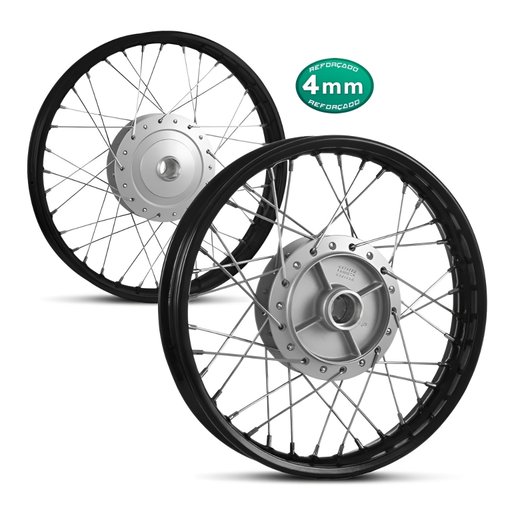 Par Aro Preto Roda Raio 4mm Titan 150 2004 Á 2013 Start 160