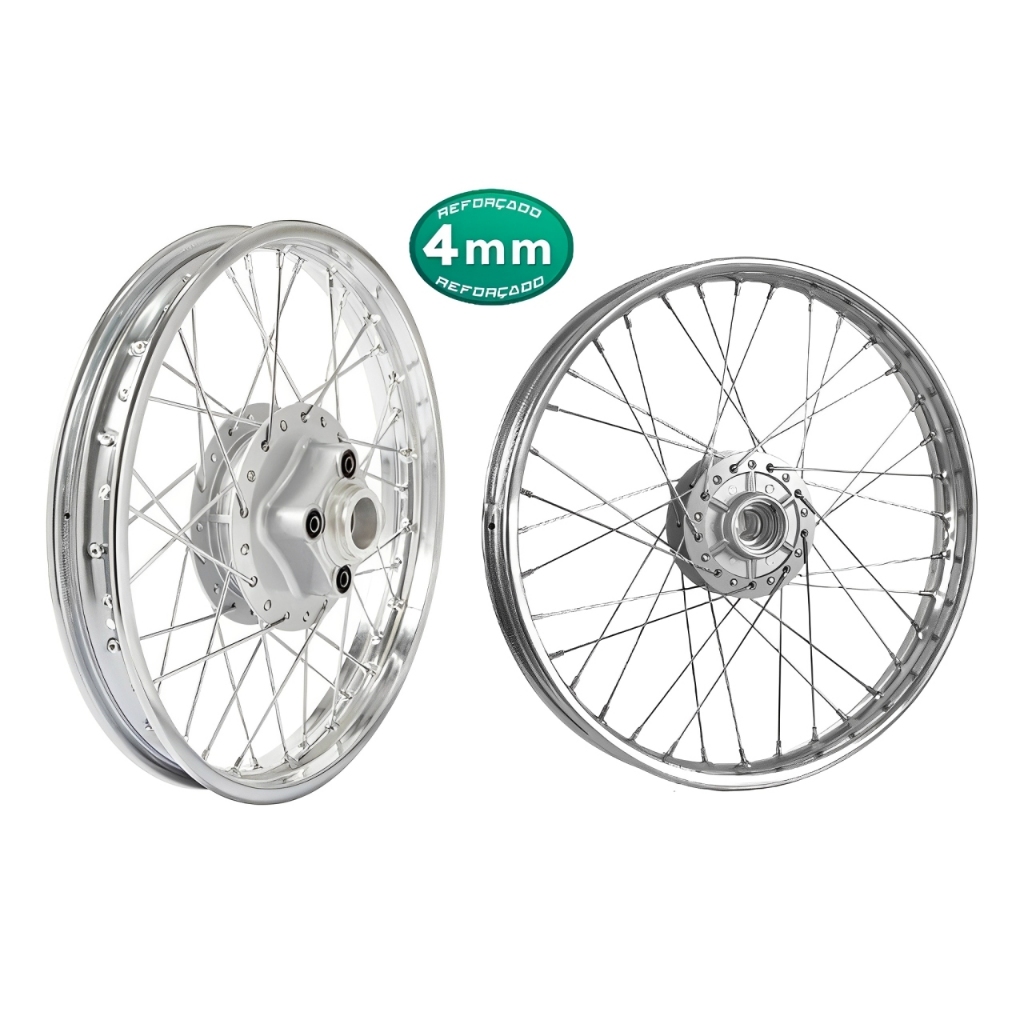 Par De Roda Titan 125 00/04 Fan 125 05/08 Freio A Disco em Oferta na Shopee