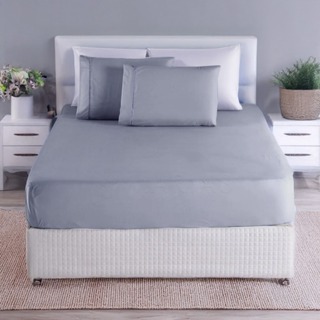 Jogo Lençol Elástico King Size 400 Fios 3 Peças Cama e Fronha Ponto Palito Tecido Premium Macio em Oferta na Shopee