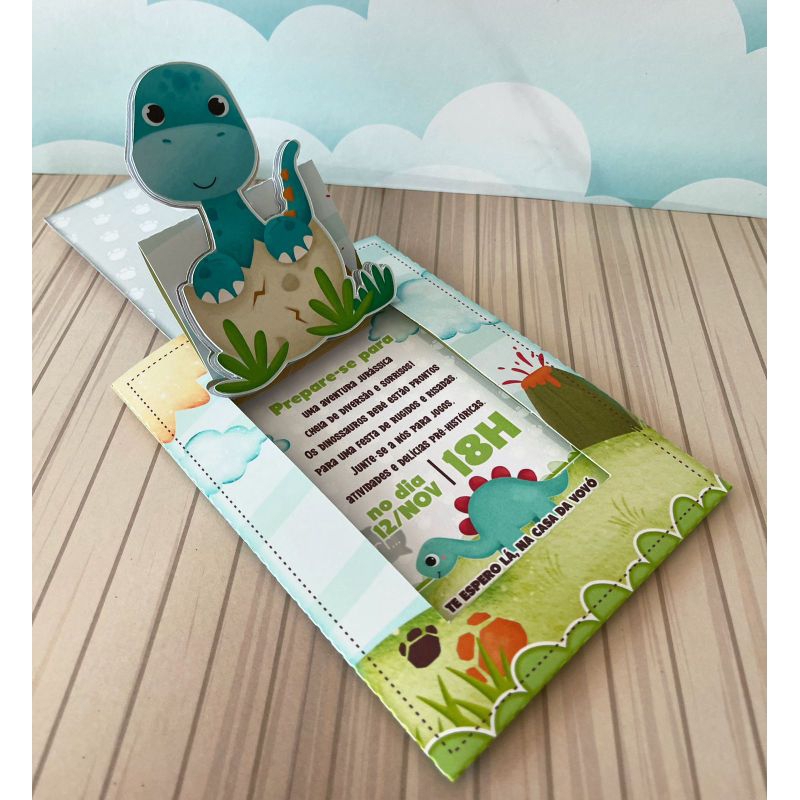 Kit Convite personalizado para aniversário infantil/Dinossauro/plim plim/Bento e Totó, fadas.