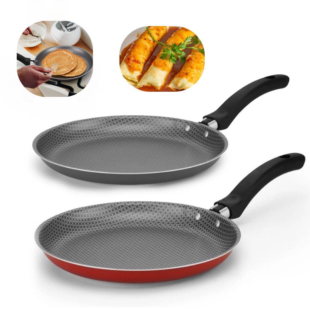 Frigideira deTapioca/ Panqueca Antiaderente 22cm Panquequeira Tapioqueira Teflon