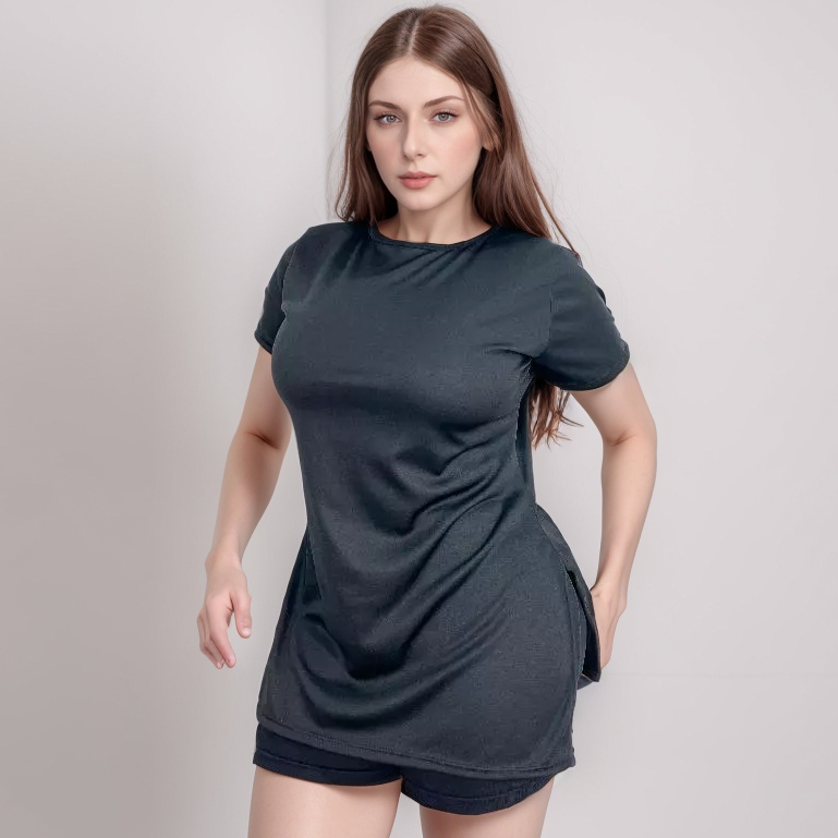 Blusa Feminina Academia Dry Fit Camisa Caminhada Treino camiseta tapa bum bum Musculação