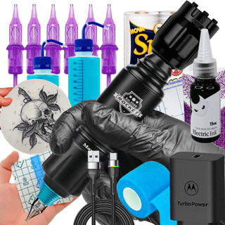 Kit Tatuagem Completo Iniciante e Profissional em Oferta na Shopee