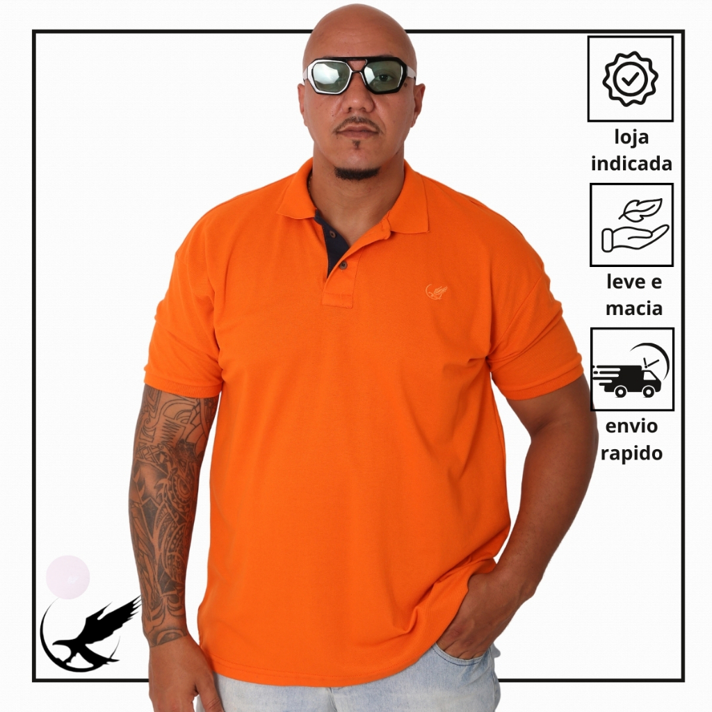 Camisa Polo Plus Size Masculina Tamanho Especial G1 G2 G3 Premium em Oferta na Shopee