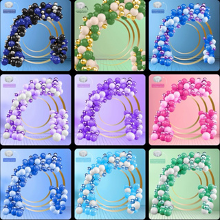 Kit 125 Balões Bexigas CORES + Metalizado + FITA ARCO KIT FESTA BALÃO OFF em Oferta na Shopee