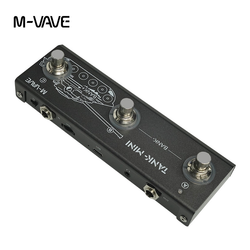 Pedal multiefeitos para guitarra elétrica/baixo M-VAVE TANK MINI Suporta predefinições/edição de tons Recursos 6 módulos em Oferta na Shopee