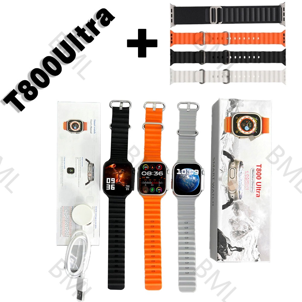2025 Nova Série 8 Relógio T800 Ultra Smart Watch Esportivo Sem Fio À Prova D'água T800 Ultra2 MAX