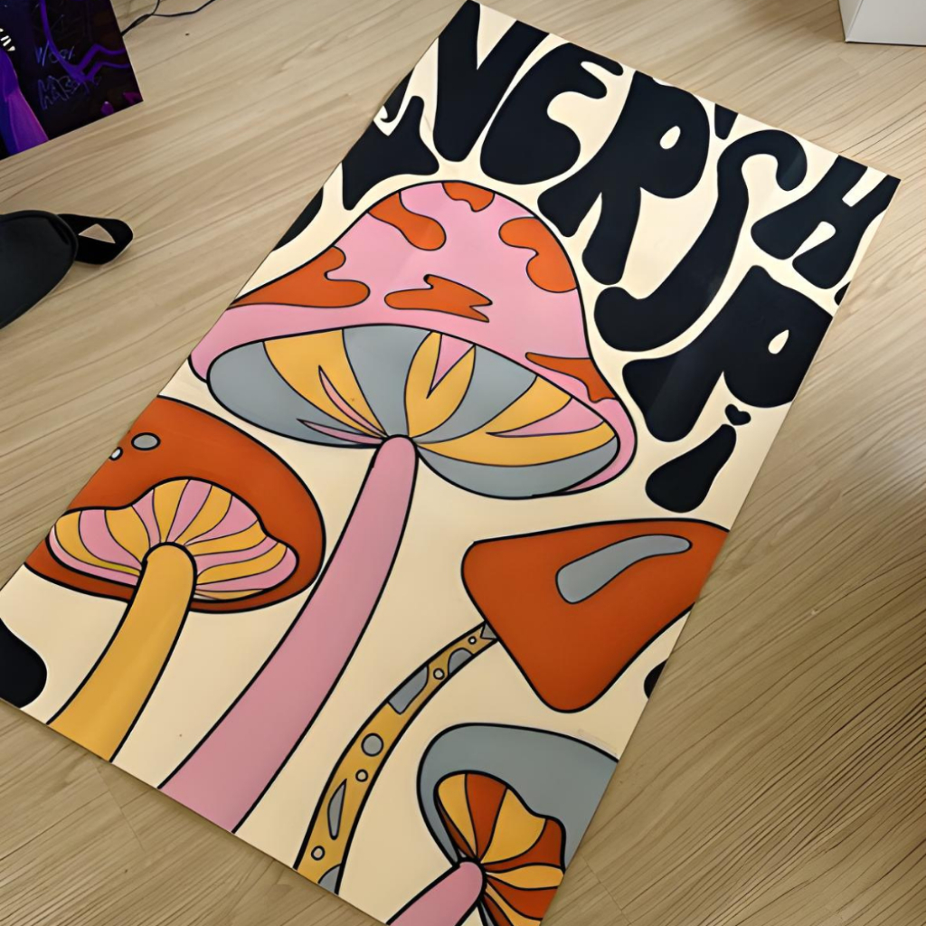 Tapete Decorativo Aestetic 118x70cm Antiderrapante Sala, Quarto e Escritório em Oferta na Shopee