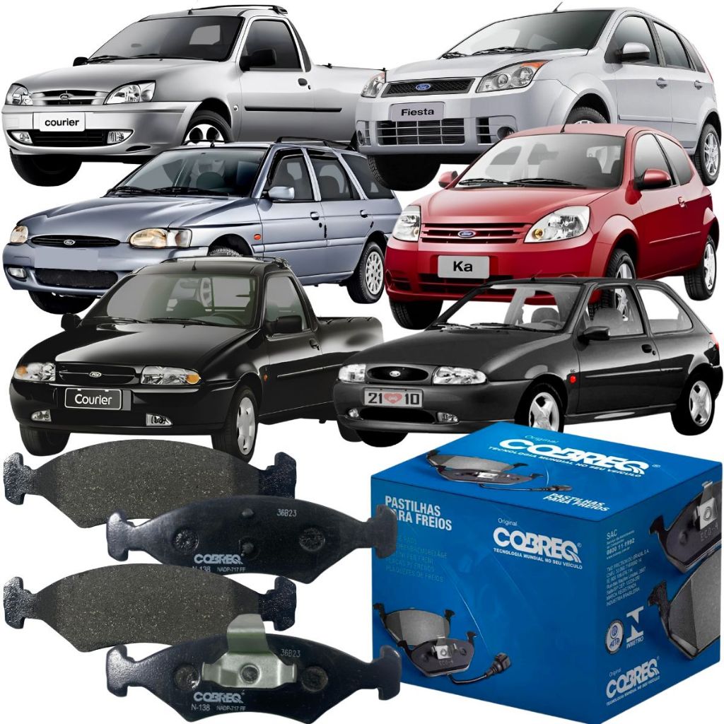 Jogo 04 Pastilha Freio Dianteira Ford Fiesta Ka 1.0 1.4 1.6 em Oferta na Shopee