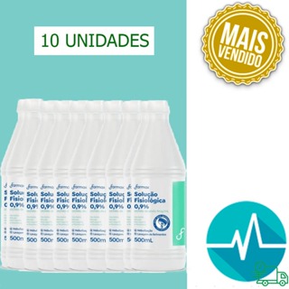 Soro Fisiológico Farmax 0,9% 500ml 10 Unidades em Oferta na Shopee
