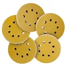 50 Discos de Lixa Gold de Velcro 125mm 8 Furos de Grãos 80,150,220,320 — R$ 50,00 em Shopee