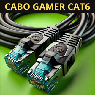 Cabo de Rede GAMER 0,30 Centímetros Preto Cat6 Furukawa em Oferta na Shopee