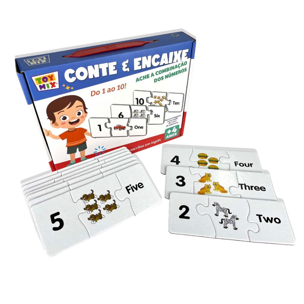 Jogo Ache A Combinação E Números Quebra Cabeça Educativo Matemática Números Inglês Divertido em Oferta na Shopee