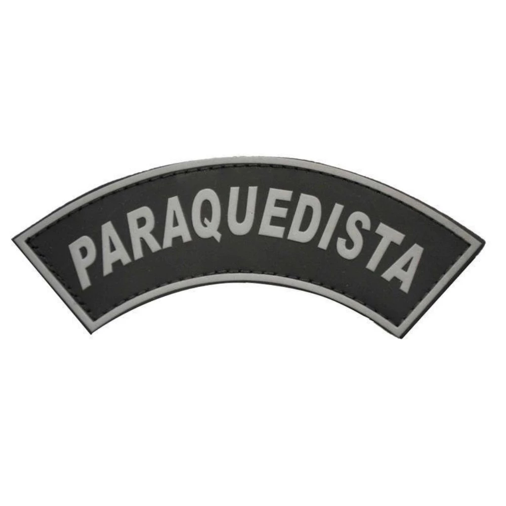 Emborrachado Paraquedista Manicaca Preta e Cinza