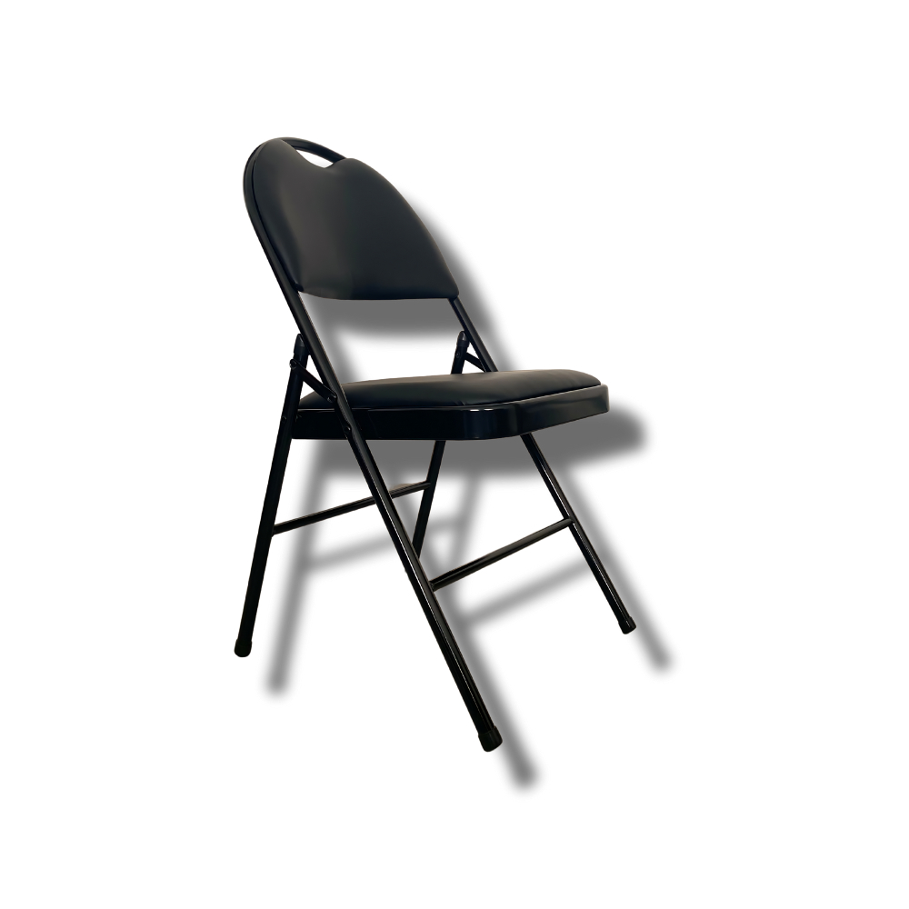 Cadeira Dobrável Multi-Uso Portátil Bar Restaurante Palestra Almofadada Chair Dance Suporta 180kg