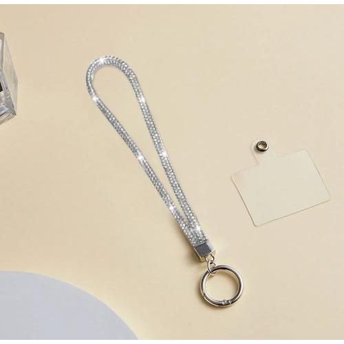 Cordão Strap Para Celular Brilho Strass Moda para maos em Oferta na Shopee