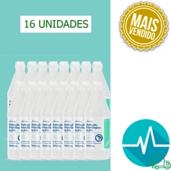 Soro Fisiológico Farmax 0,9% 500ml 16 Unidades