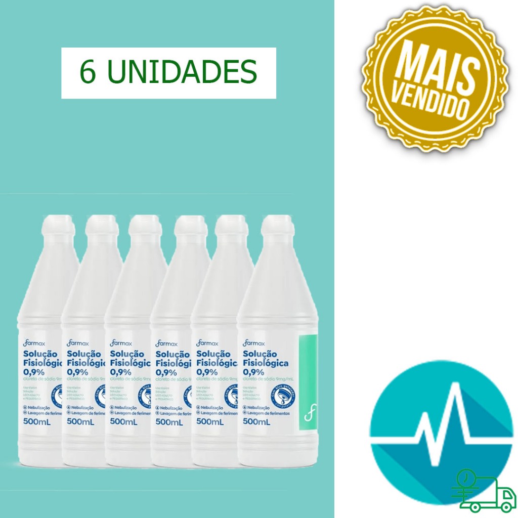 Soro Fisiológico Farmax 0,9% 6 Unidades