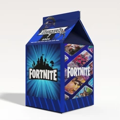 Caixinha Milk Fortnite para Festa Personalizada - Lembrancinha para Festa
