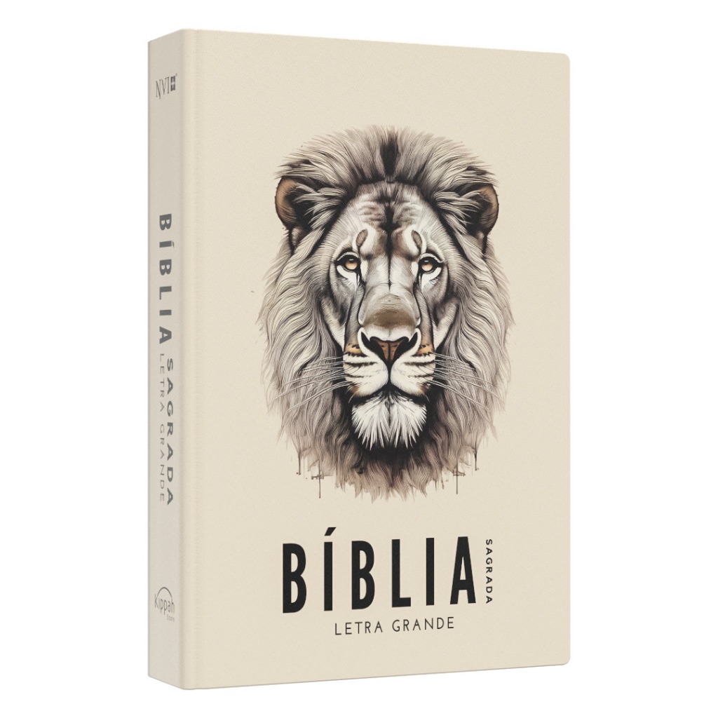 Bíblia Sagrada NVI | Leão Rei Judá | Capa Dura | Letra Grande - Books & Magazines