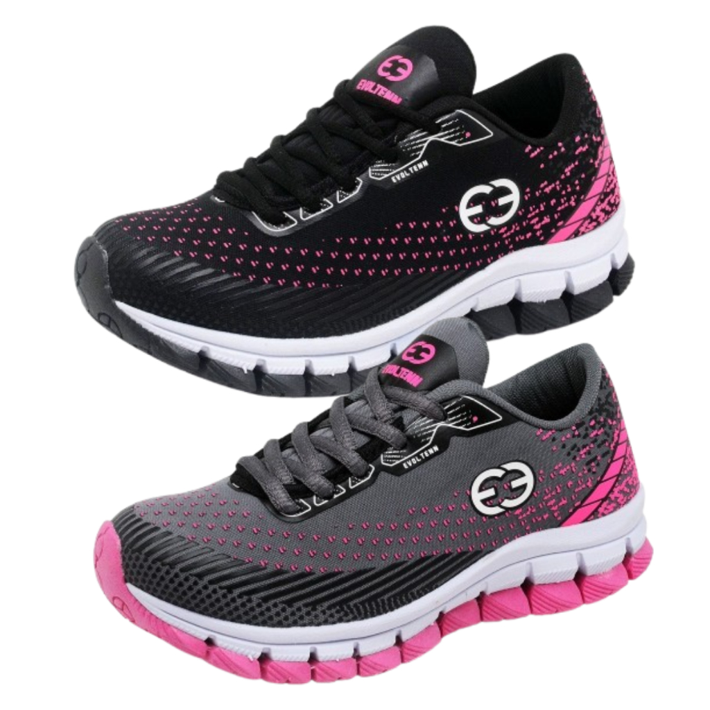 Combo com 2 Pares de tênis infantil menina impacto Conforto e Estilo para qualquer ocasião