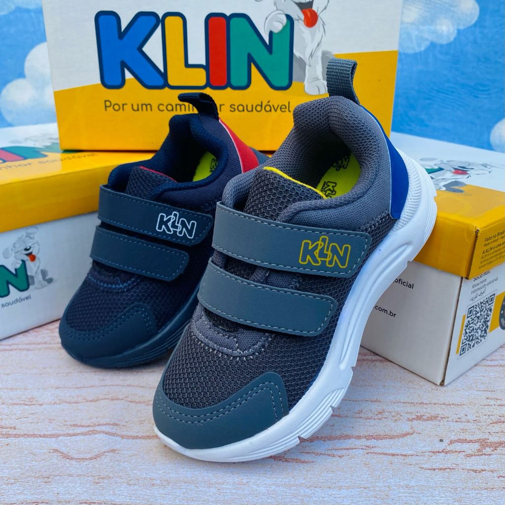 Tenis Sapato New Sport MIni Infantil Menino Klin em Oferta na Shopee