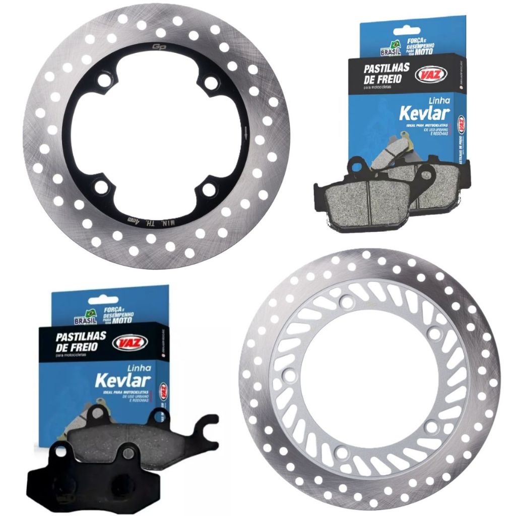 Kit Discos de Freio Cb 300r Sem Abs + Pastilhas Vaz em Oferta na Shopee
