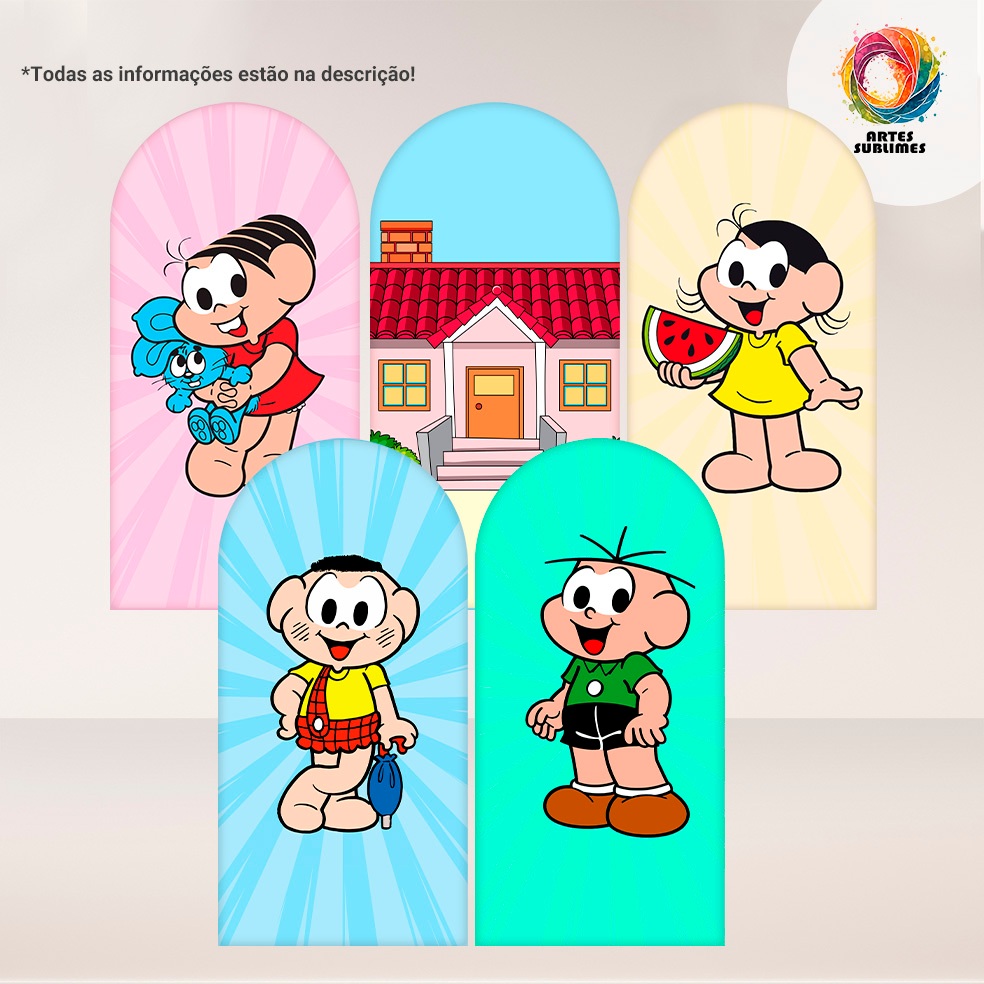 Painel Romano Face Única Turma da Monica C/Elástico