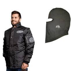 Kit Balaclava + Jaqueta California Racing Refletivo (Preto, Verde, Azul)