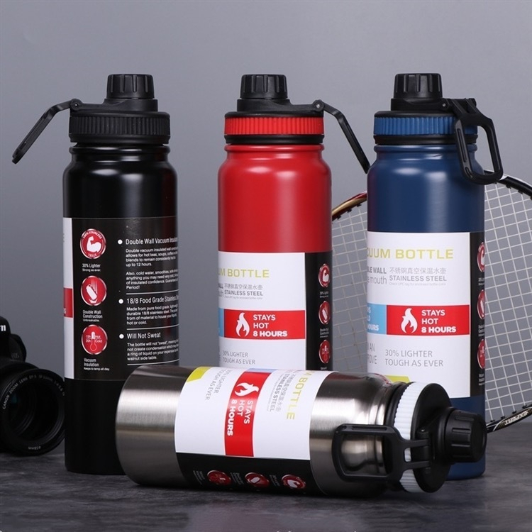 Garrafa Térmica Inox 800ml | Quente & Frio | Tampa Antivazamento e Isolamento a Vácuo