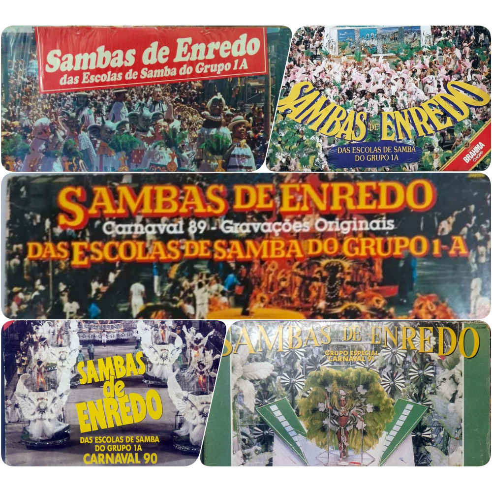 5 Lps Vinil Sambas Enredos Rio De Janeiro Grupo 1 A 83 - 91