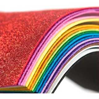 EVA COM GLITTER 40X60 DE 1.5 MM COM 5 FOLHAS. em Oferta na Shopee
