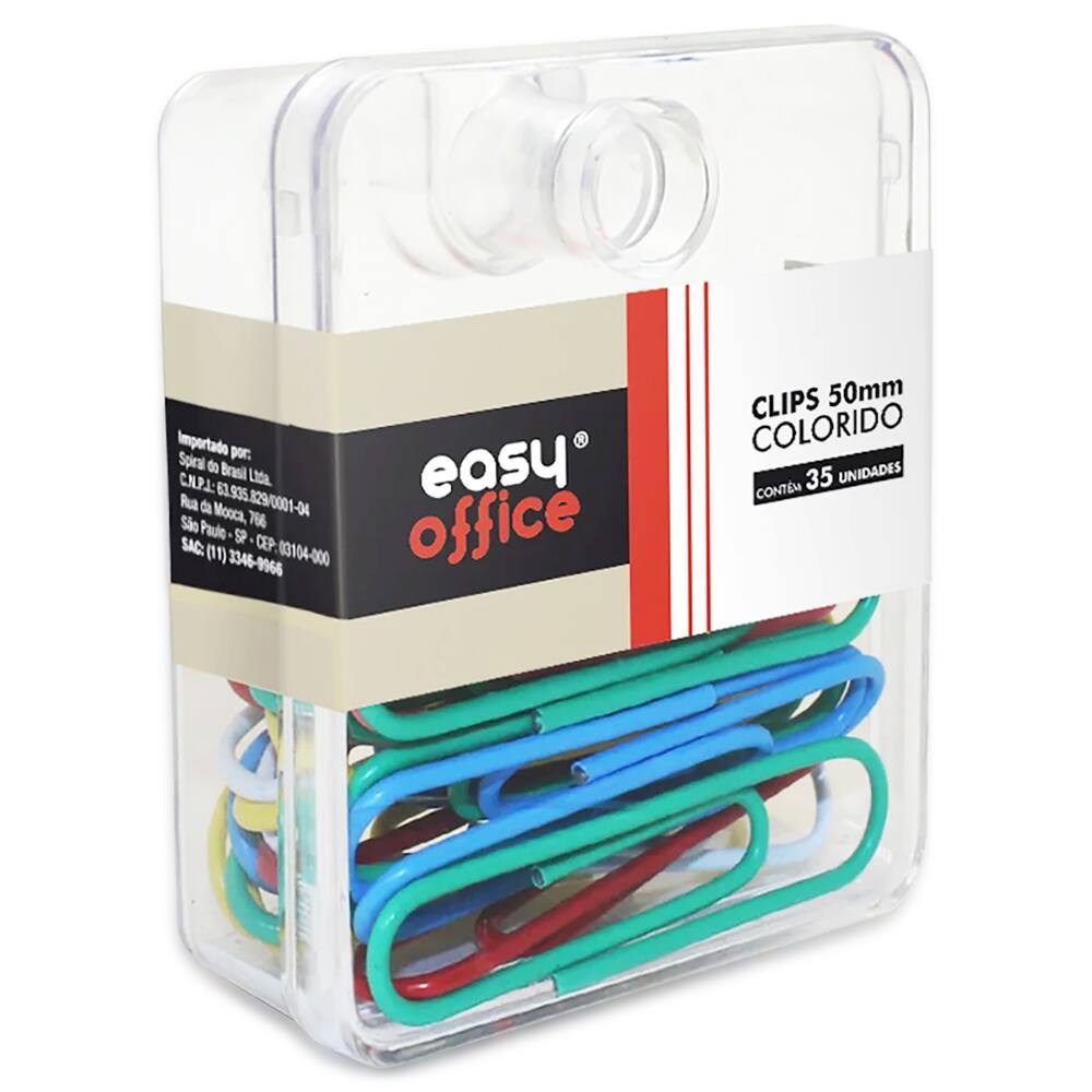 Clips 50mm Colorido - PT 35 UN em Oferta na Shopee